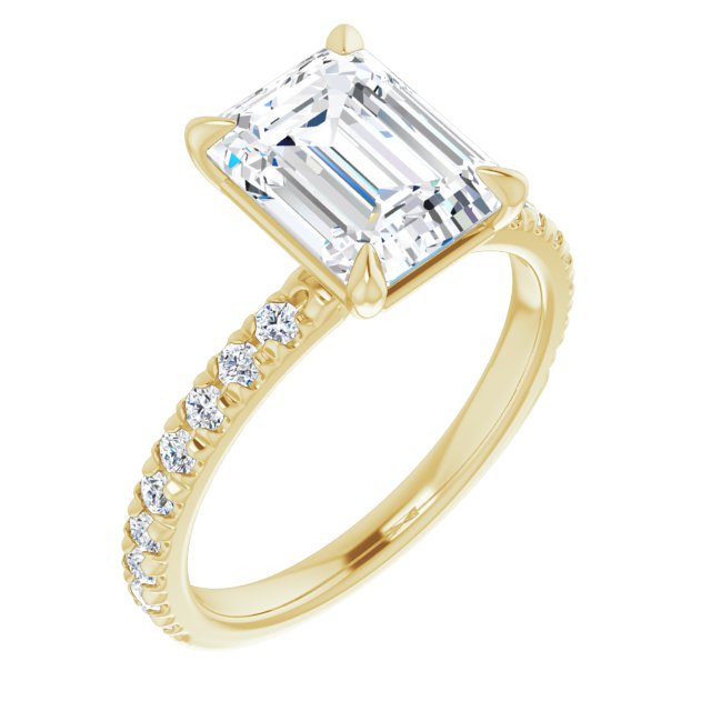 French-Set Engagement Ring