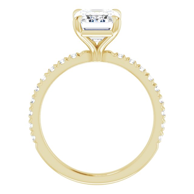 French-Set Engagement Ring