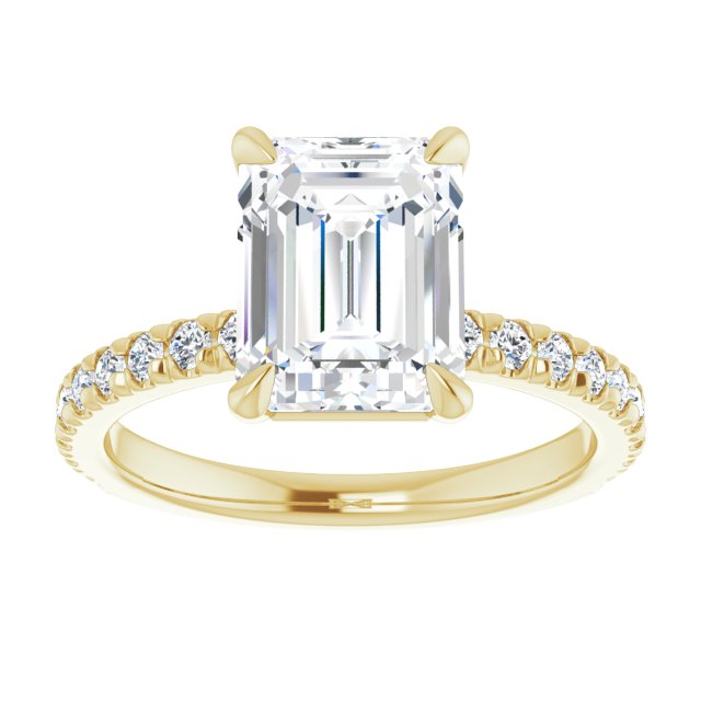 French-Set Engagement Ring