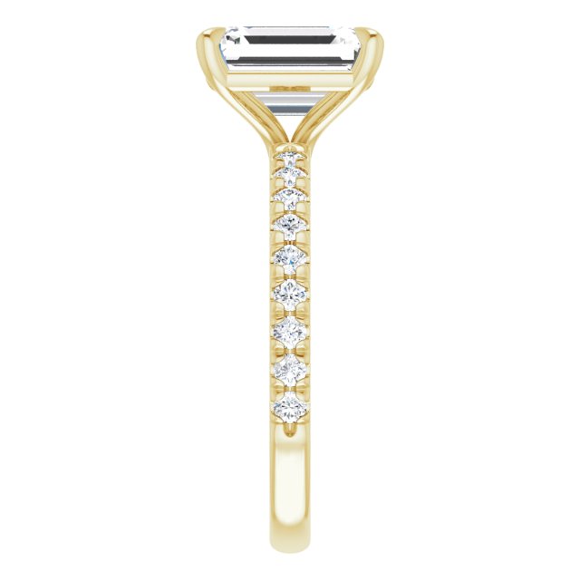 French-Set Engagement Ring
