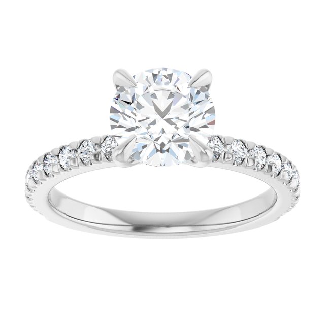French-Set Engagement Ring