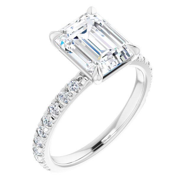 French-Set Engagement Ring