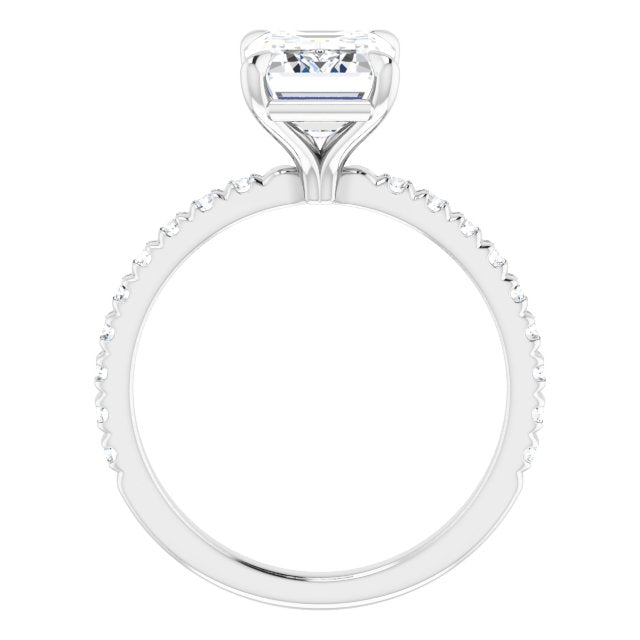 French-Set Engagement Ring