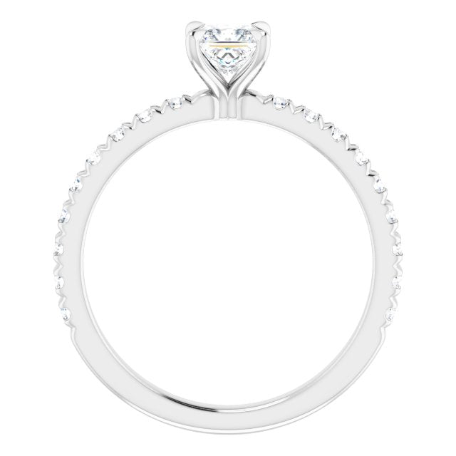 French-Set Engagement Ring