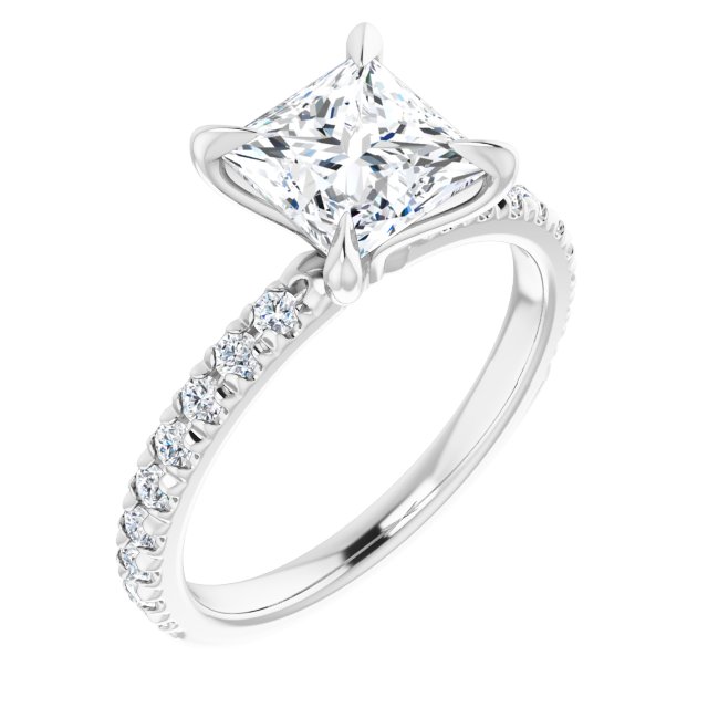 French-Set Engagement Ring