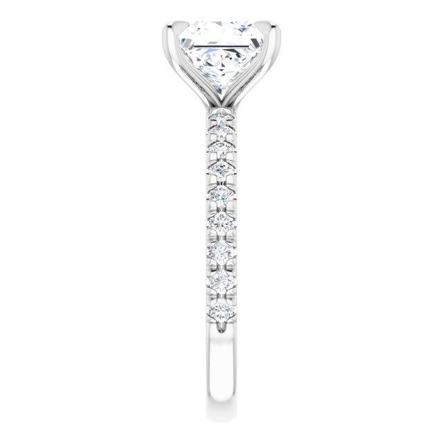 French-Set Engagement Ring