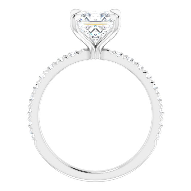 French-Set Engagement Ring