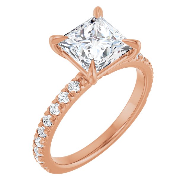 French-Set Engagement Ring