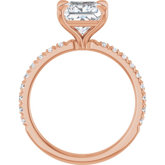 French-Set Engagement Ring