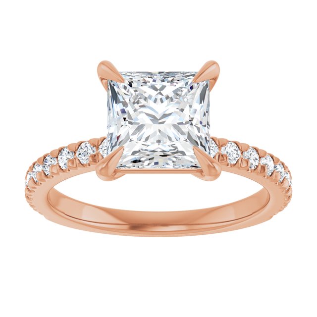 French-Set Engagement Ring