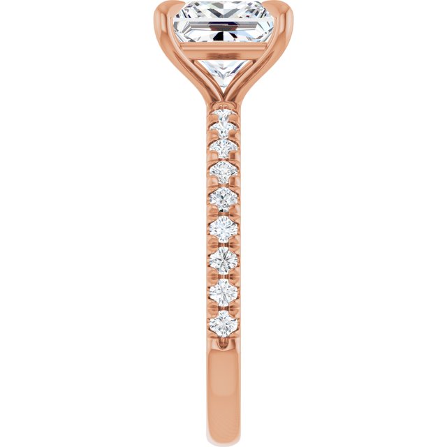 French-Set Engagement Ring
