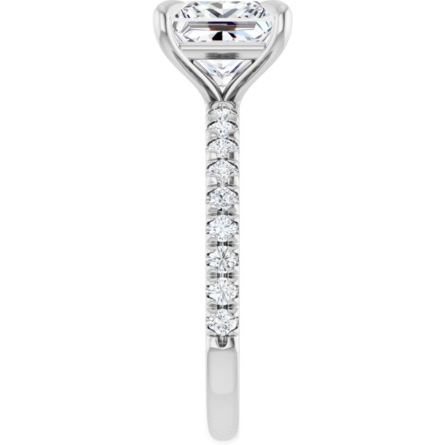 French-Set Engagement Ring