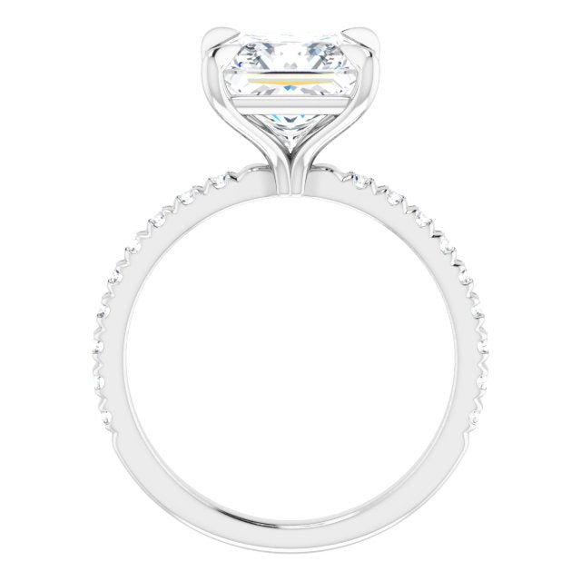 French-Set Engagement Ring