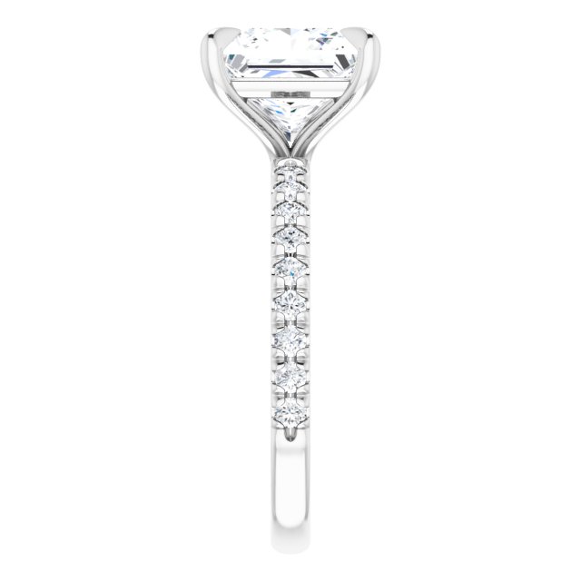 French-Set Engagement Ring