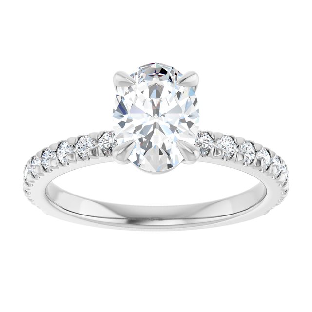 French-Set Engagement Ring
