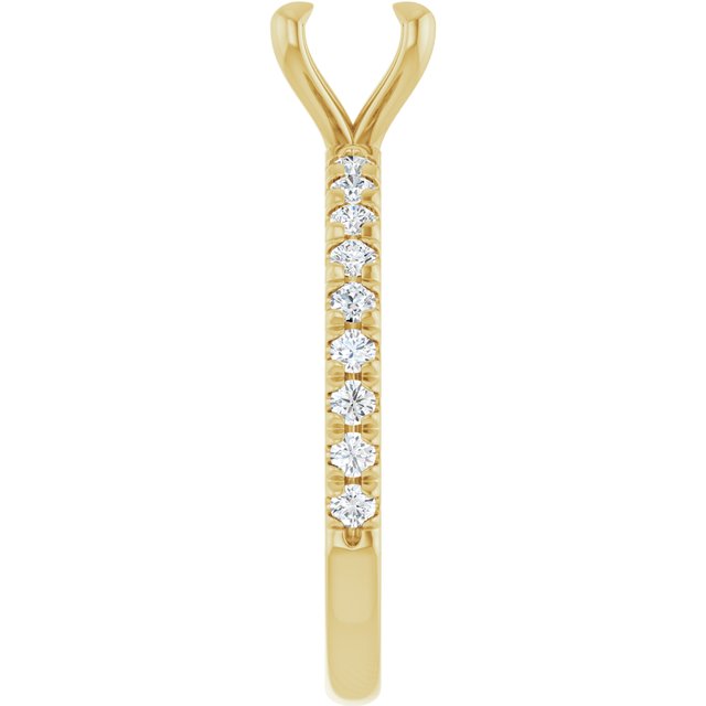 French-Set Engagement Ring