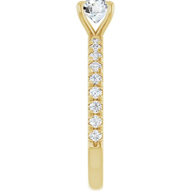 French-Set Engagement Ring