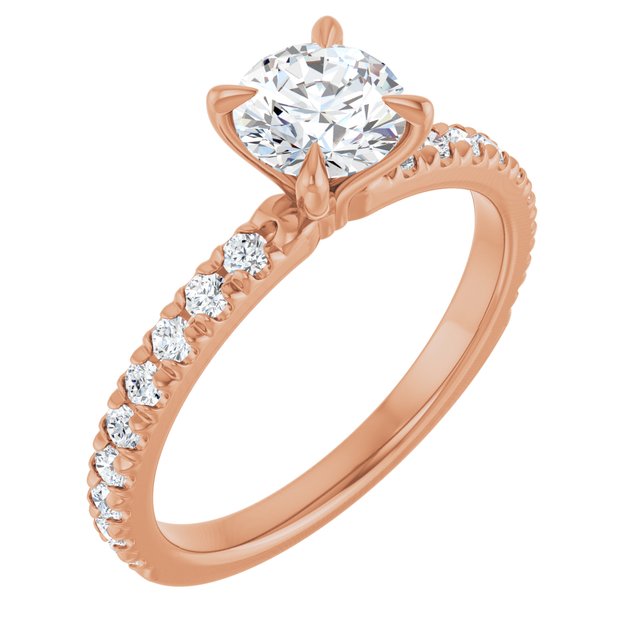 French-Set Engagement Ring