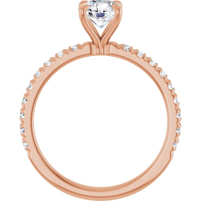 French-Set Engagement Ring