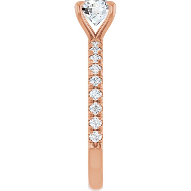 French-Set Engagement Ring