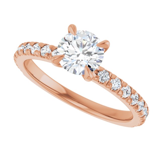 French-Set Engagement Ring