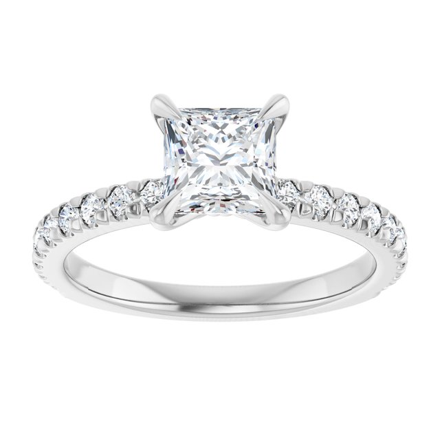 French-Set Engagement Ring