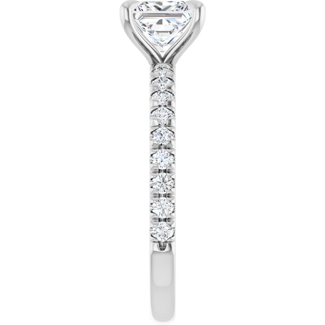 French-Set Engagement Ring