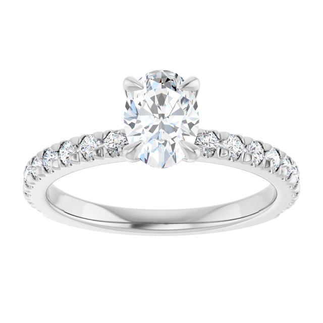 French-Set Engagement Ring