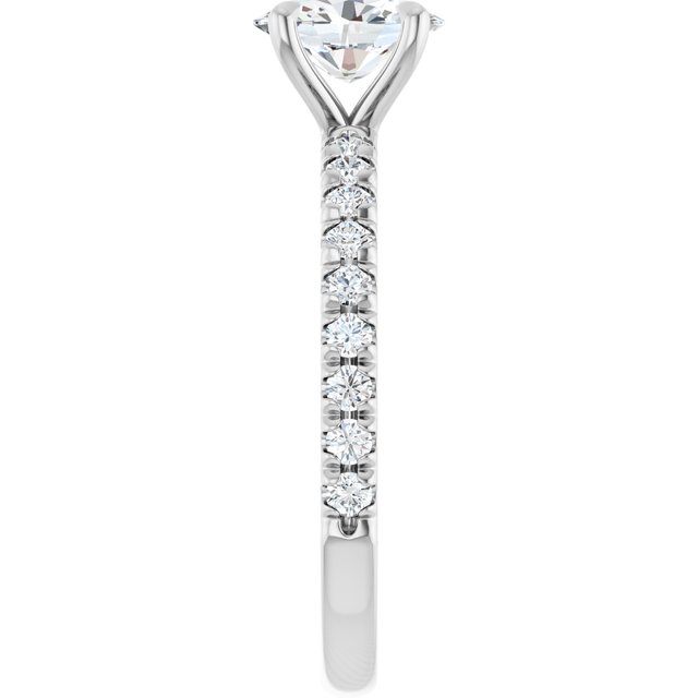 French-Set Engagement Ring