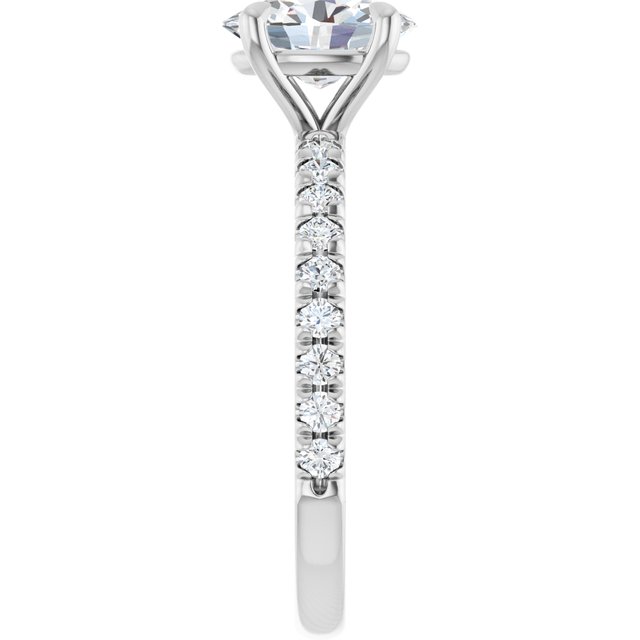 French-Set Engagement Ring