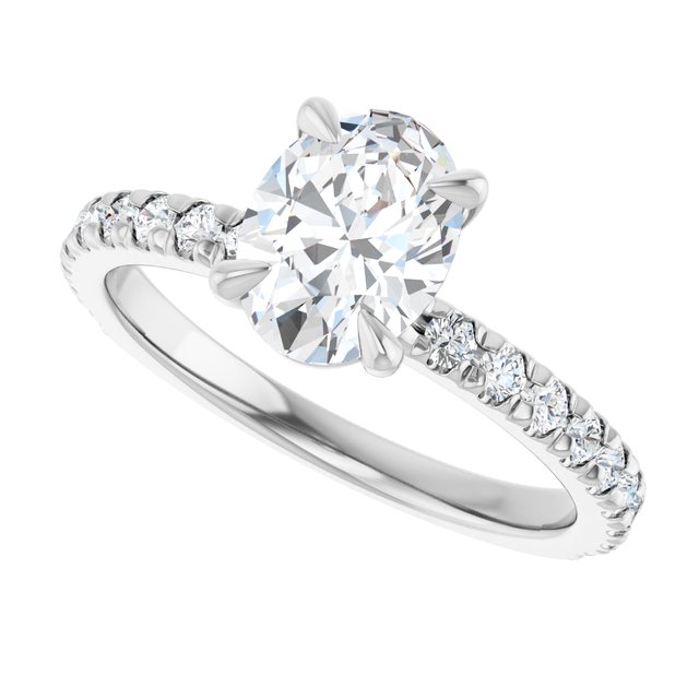 French-Set Engagement Ring