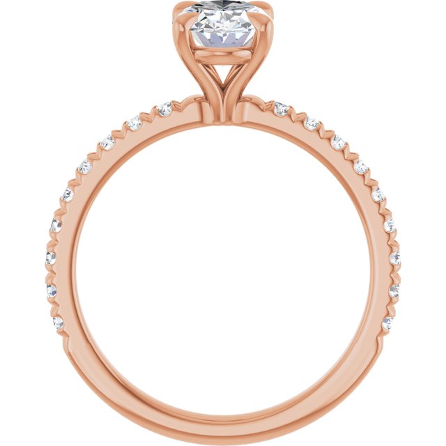 French-Set Engagement Ring