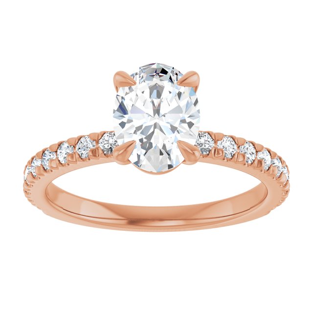 French-Set Engagement Ring