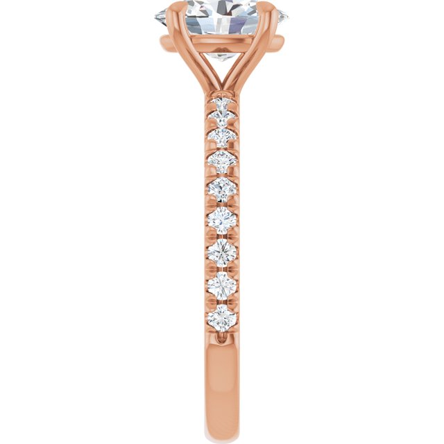 French-Set Engagement Ring