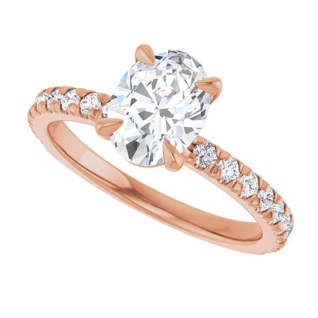 French-Set Engagement Ring