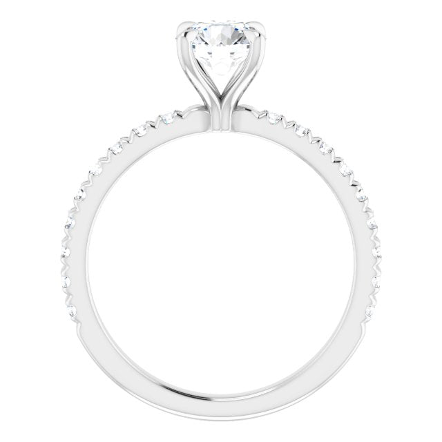 French-Set Engagement Ring