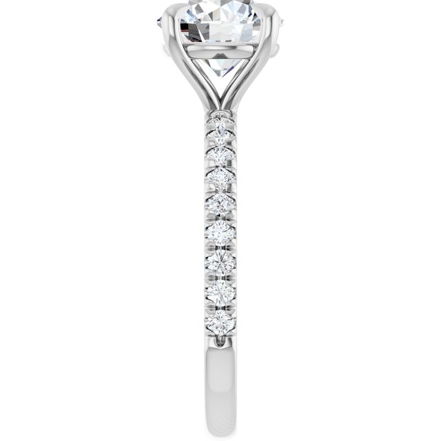 French-Set Engagement Ring
