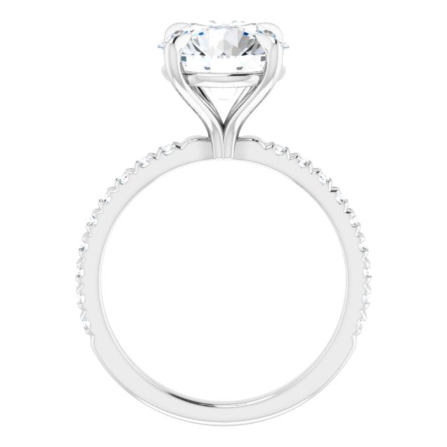 French-Set Engagement Ring
