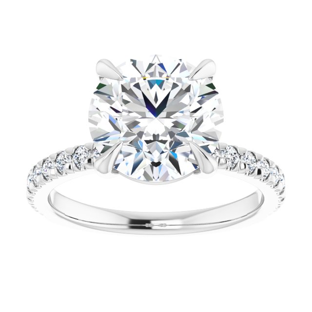 French-Set Engagement Ring