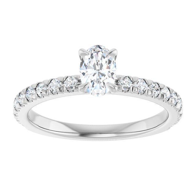 French-Set Engagement Ring