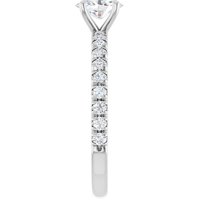 French-Set Engagement Ring