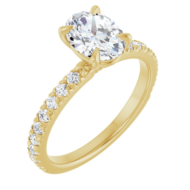 French-Set Engagement Ring