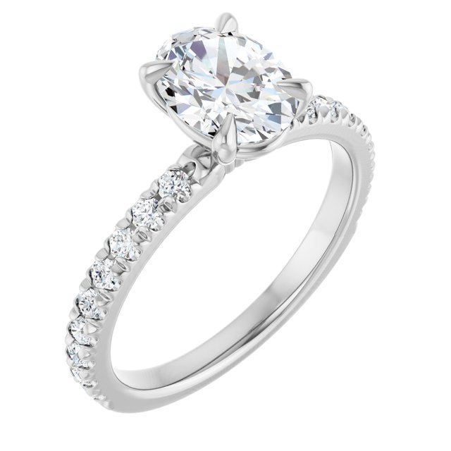 French-Set Engagement Ring