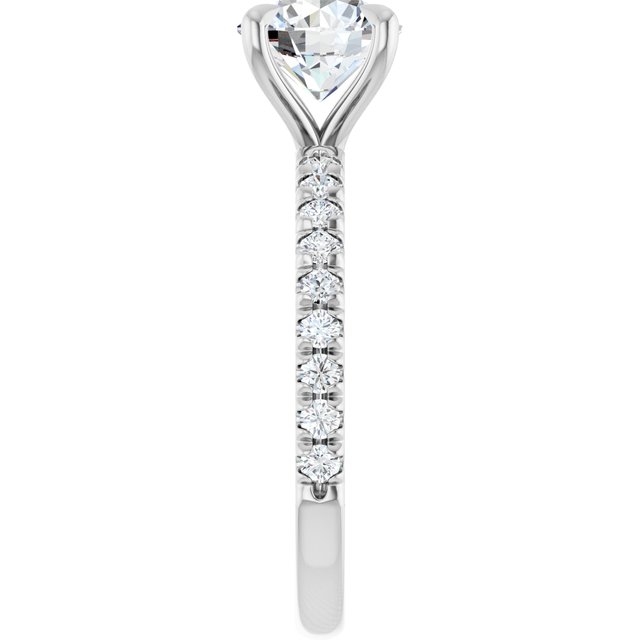 French-Set Engagement Ring