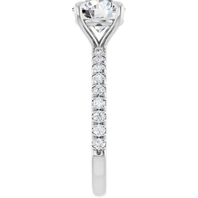 French-Set Engagement Ring