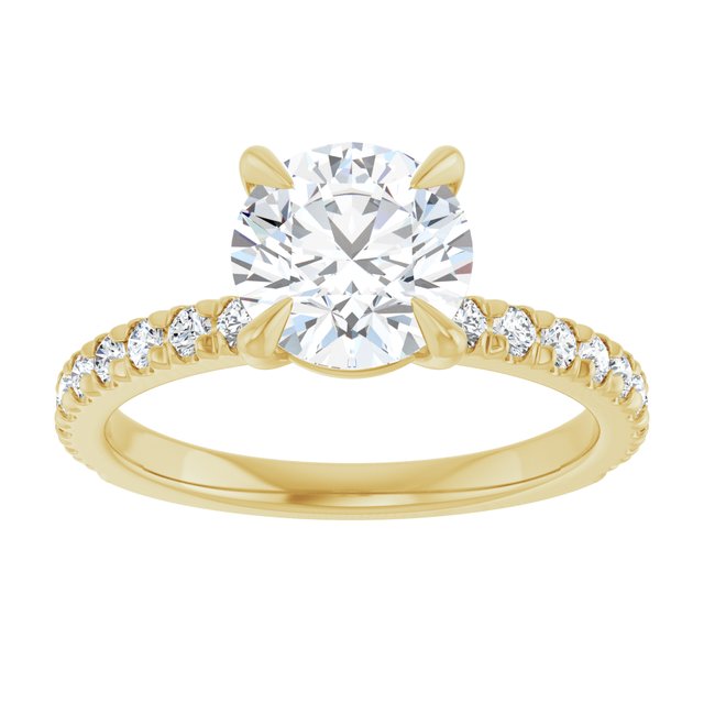 French-Set Engagement Ring