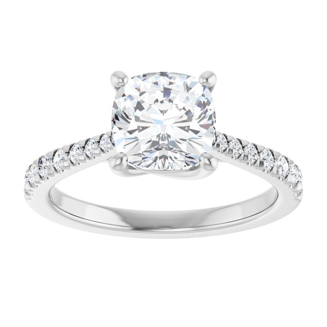French-Set Engagement Ring