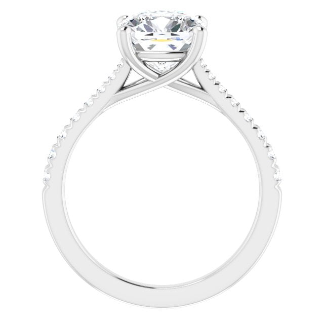 French-Set Engagement Ring