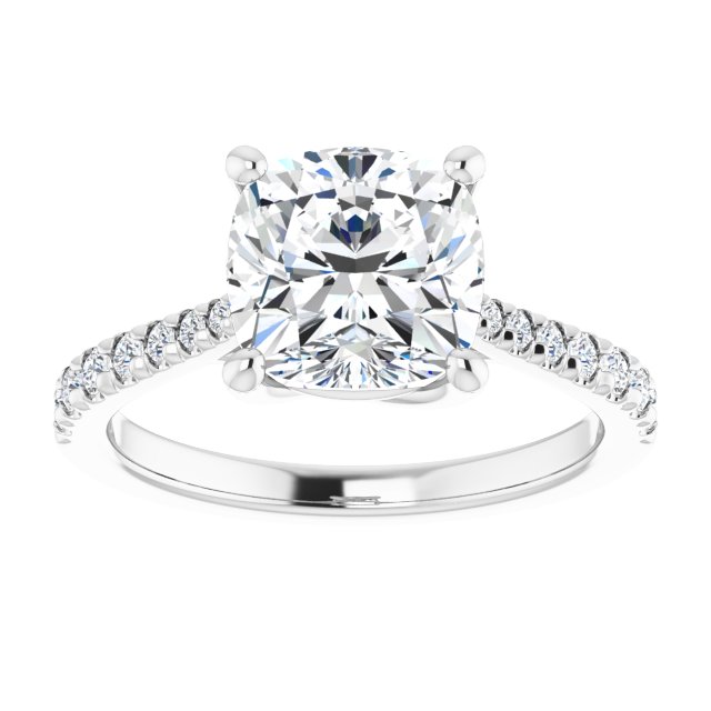 French-Set Engagement Ring