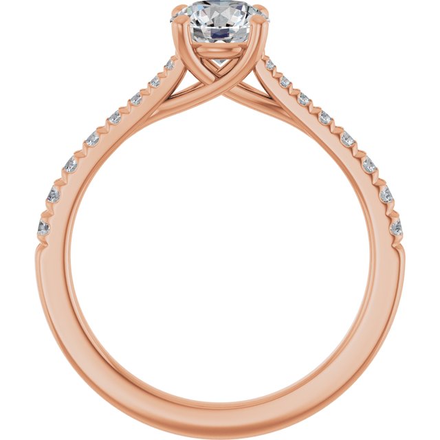 French-Set Engagement Ring